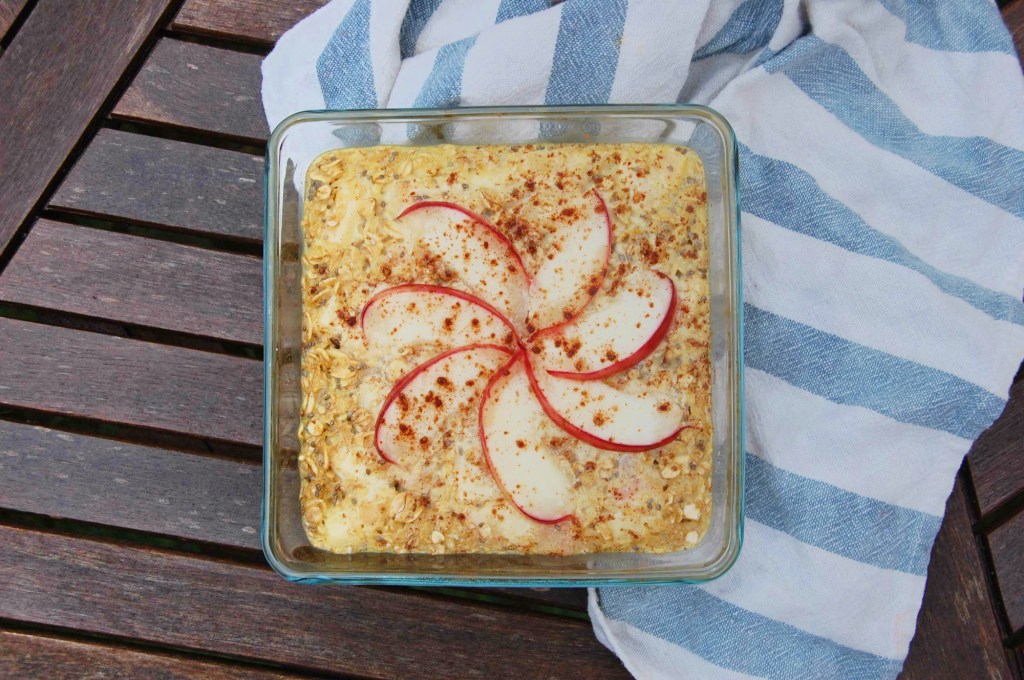 Aveia no forno com&nbsp;nectarina