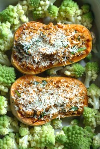 DSC_0038 (Abóbora manteiga recheada couve romanesco assada