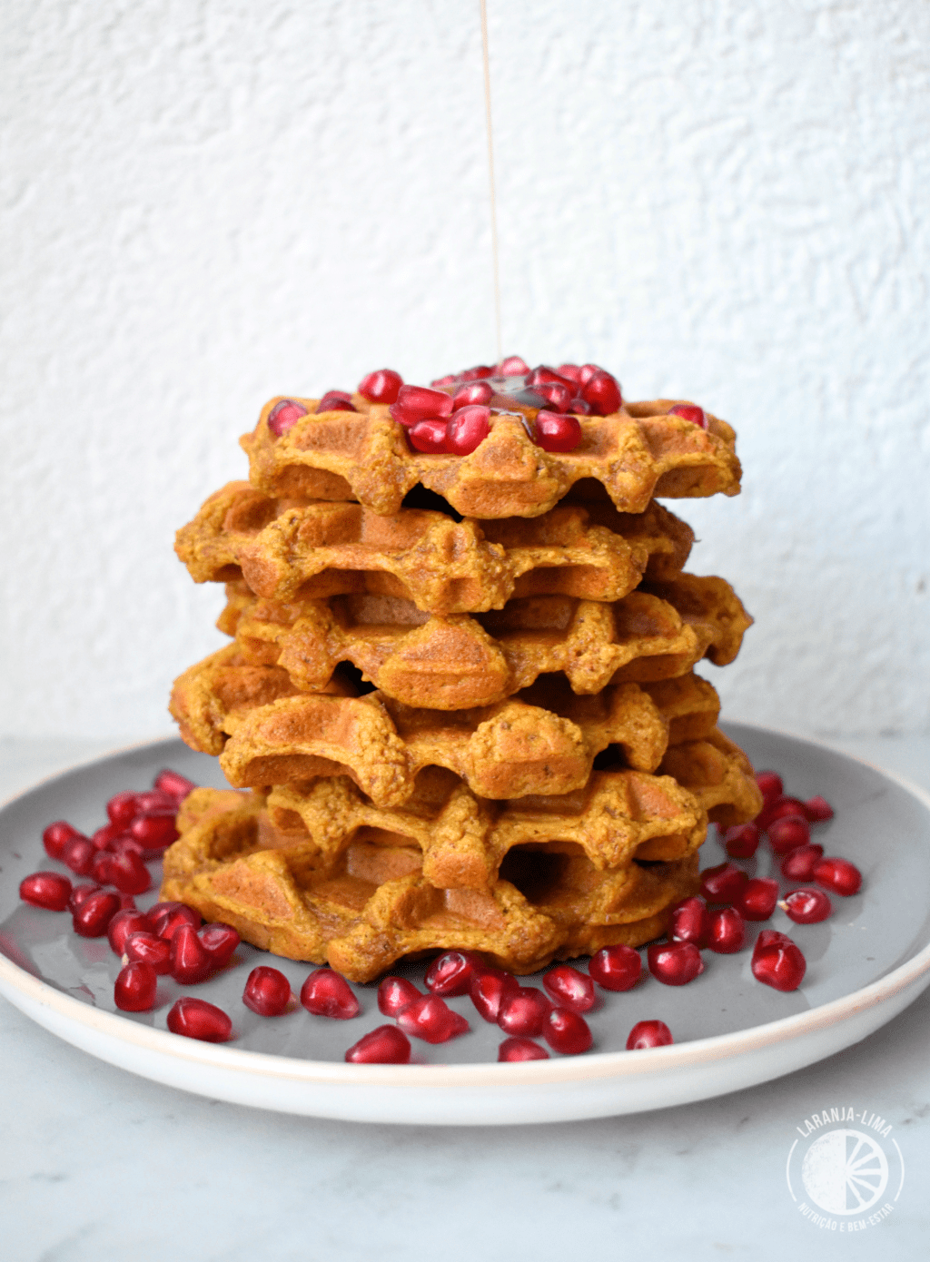Waffles veganas de&nbsp;abóbora