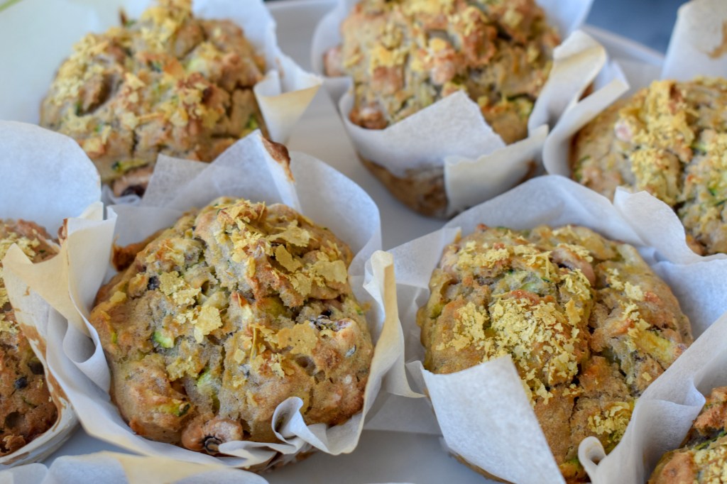 Muffins de legumes e&nbsp;feijão-frade