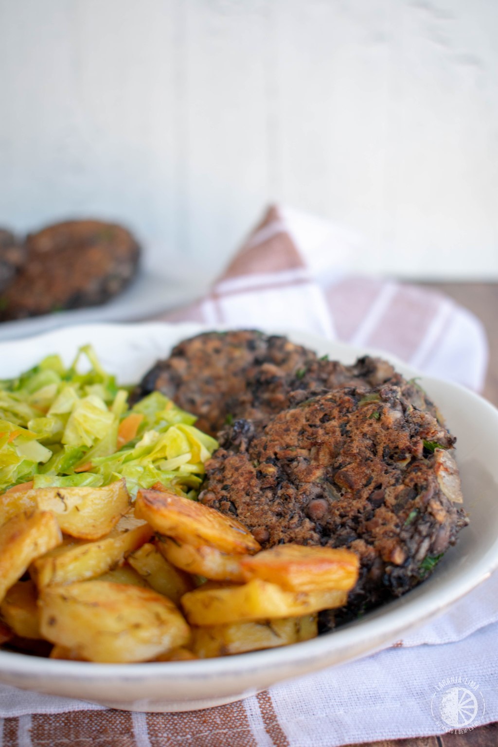 Hambúrgueres de feijão-preto e&nbsp;cogumelos