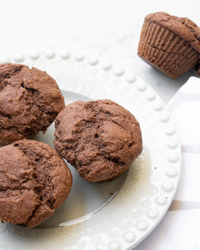 Muffins de alfarroba