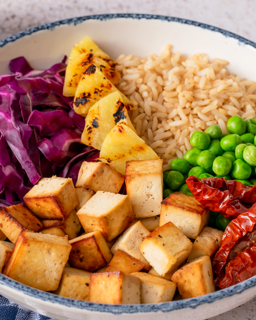 pormenor bowl de tofu verão