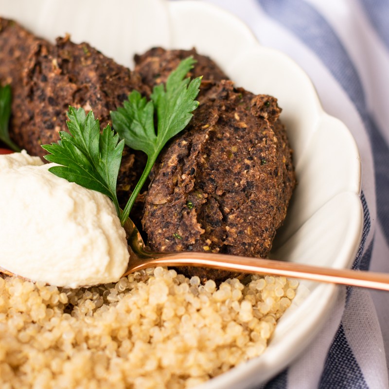 Bolinhos de feijão-preto