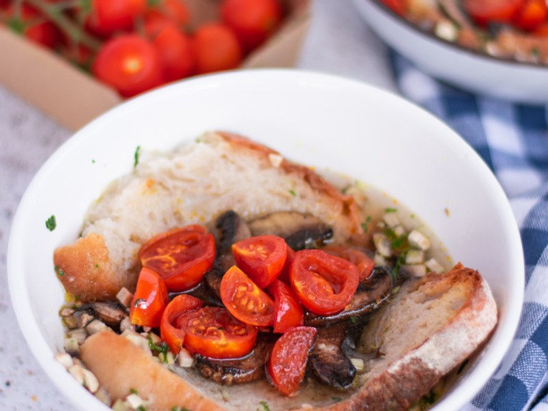 Açorda de cogumelos