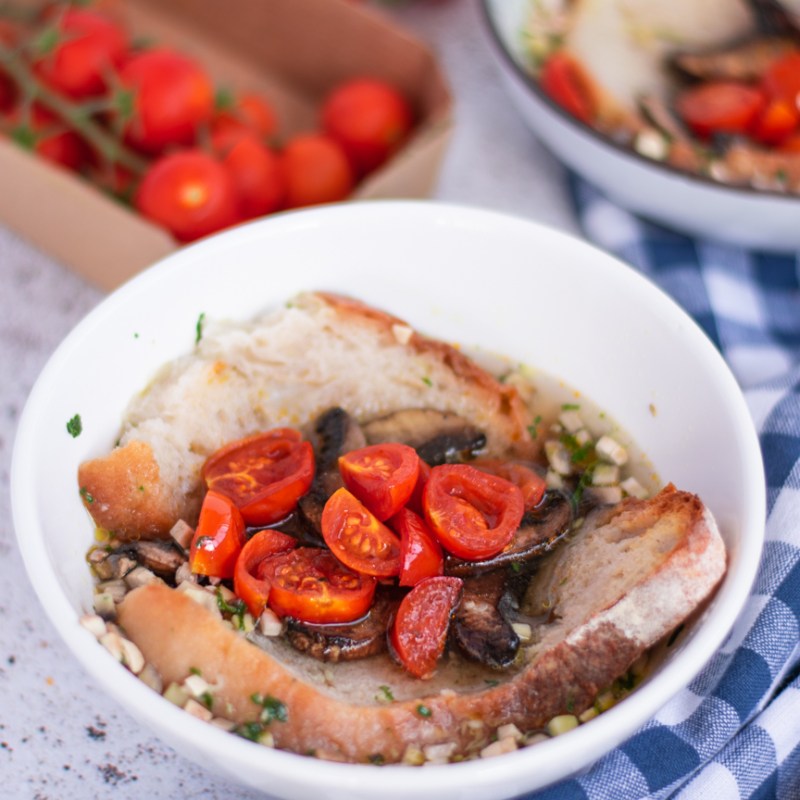 Açorda de cogumelos