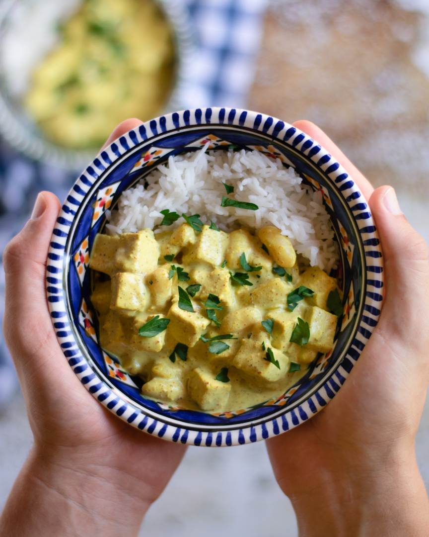 Caril de tofu&nbsp;aldrabado