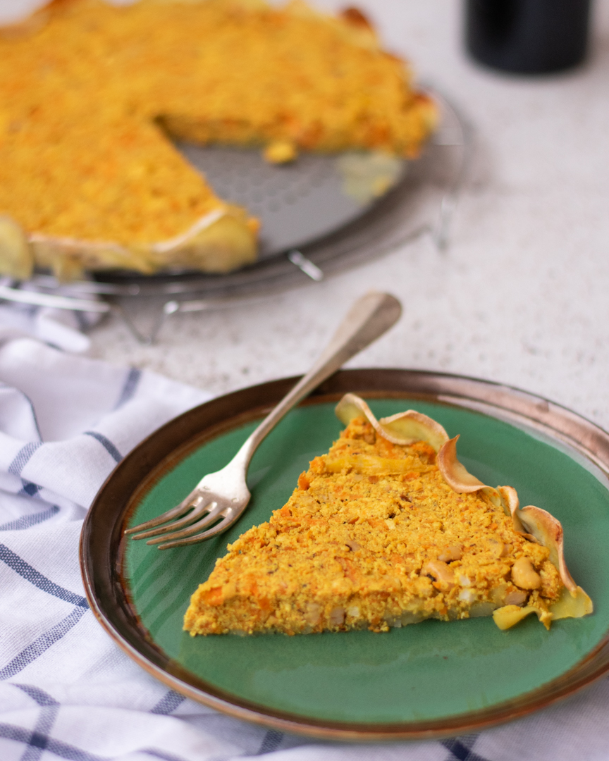 Quiche tofu batata-doce