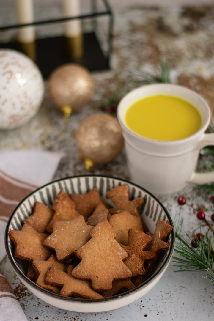 receita bolachas de natal de gengibre saudável e fácil