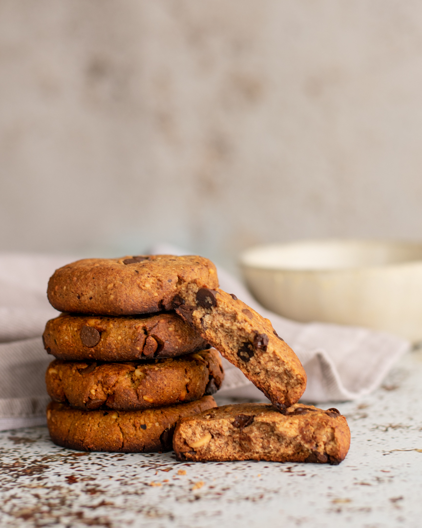 Bolachas vegan com pepitas de&nbsp;chocolate