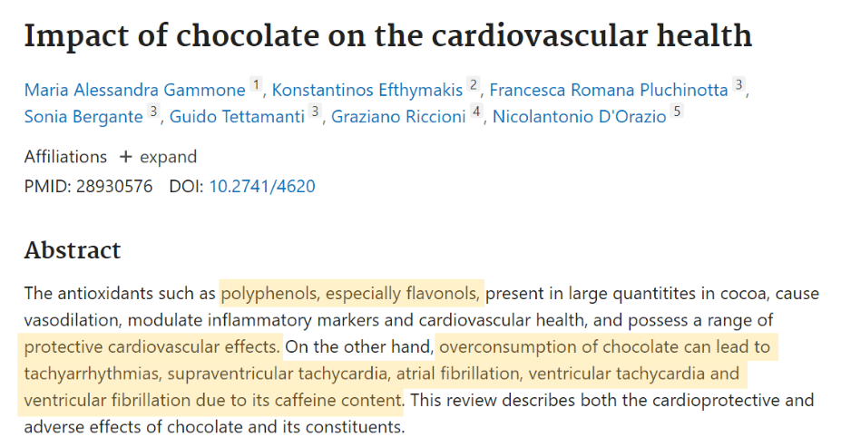 Impacto do chocolate na saúde cardiovascular
