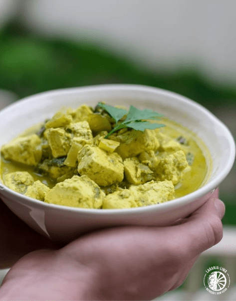 receita de caril Verde de Tofu